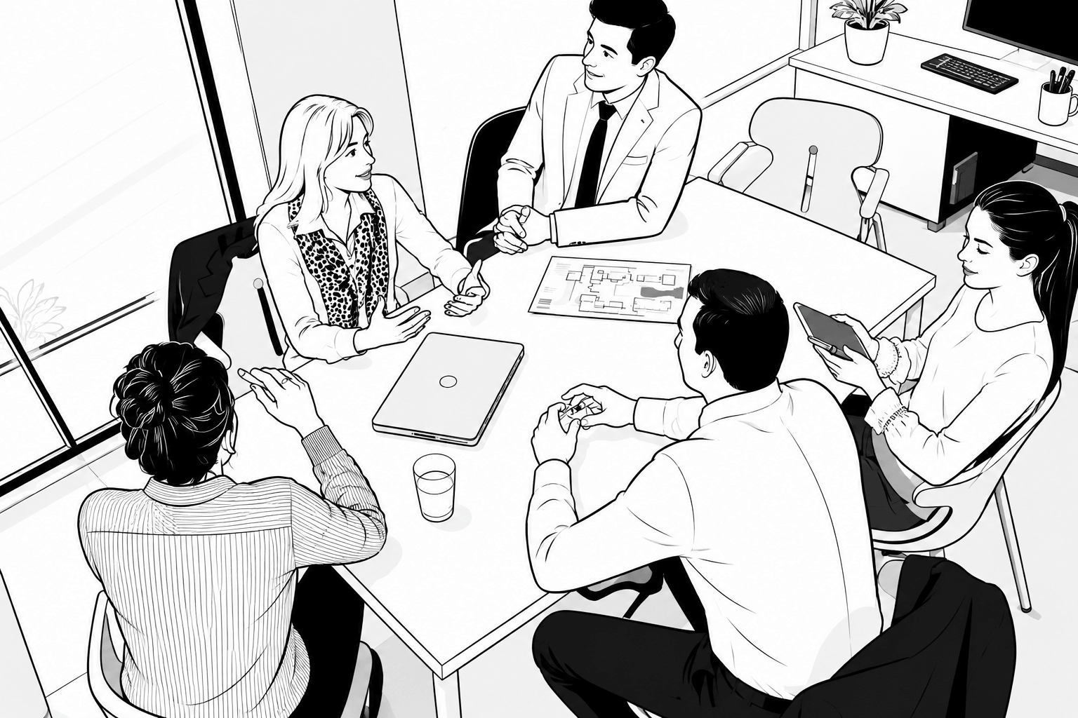 Illustration for AI Meeting Assistant for Automated Meeting Notes
